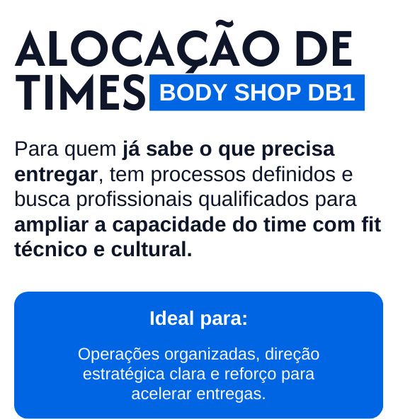 DB1 TALENT - O novo outsourcing orientado à performance